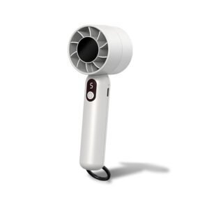 Amazon Brand - Umi CoolMate Portable Mini Fan - Rechargeable Handheld Fan | 5 Adjustable Speeds with LCD Display, 2000mAh Battery| Lightweight Design, Low Noise for Indoor &...