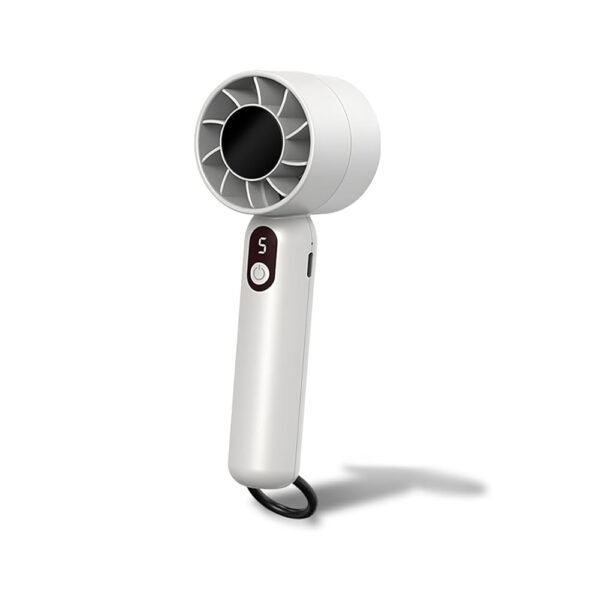 Amazon Brand - Umi CoolMate Portable Mini Fan - Rechargeable Handheld Fan | 5 Adjustable Speeds with LCD Display, 2000mAh Battery| Lightweight Design, Low Noise for Indoor &...