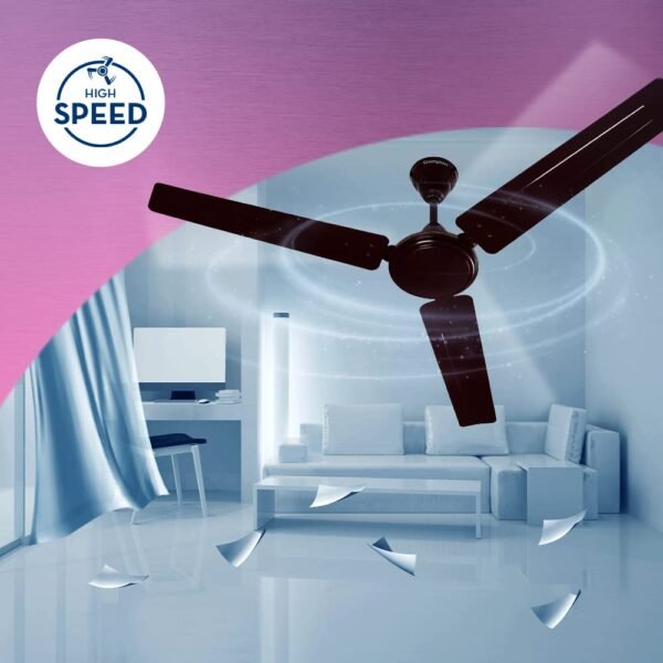Crompton SUREBREEZE SEA SAPPHIRA 1200 mm Ceiling Fan for Home | BEE Star Rated Energy Efficient Fan | Superior Air Delivery | HighSpeed | 2 Years Warranty | (Lustre Brown), Pack...