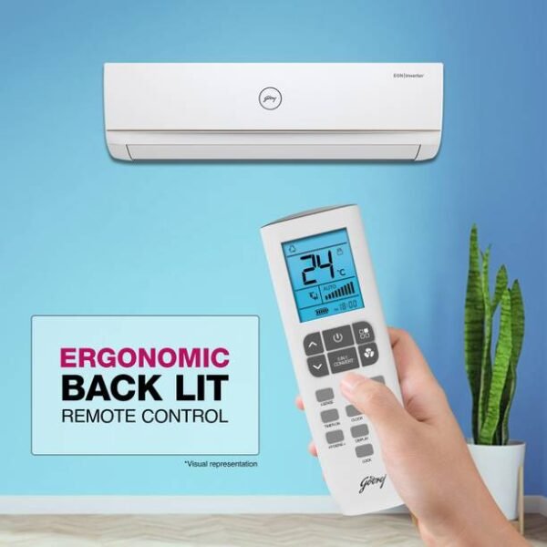 Godrej 1.5 Ton 3 Star Split Inverter AC - White, Gold