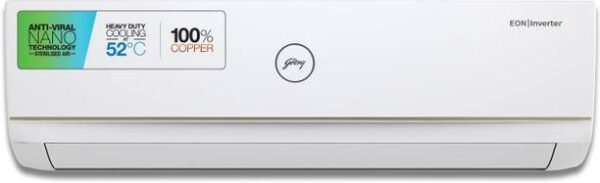 Godrej 1.5 Ton 3 Star Split Inverter Convertible 5-in-1 Cooling with Anti-Virus Protection AC - White, Gold