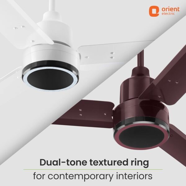Orient Electric 1200 mm Zeno BLDC | BLDC energy saving ceiling fan with Remote |BEE 5-star rated | Saves up to 50% on electricity bills | 3-year warranty by Orient | Brown, pack...