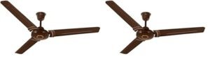 RR Signature 1200 MM Morpheus Deco High Speed Ceiling Fan for Home & Office, 35% Energy Saving, Designer Ceiling Fan, 2 Year Warranty (Ale Brown) (Pack of 2)