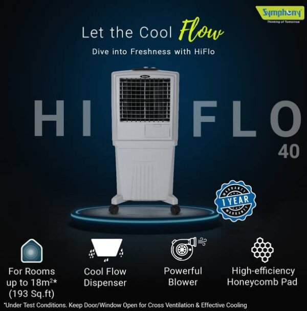 Symphony 40 L Room/Personal Air Cooler