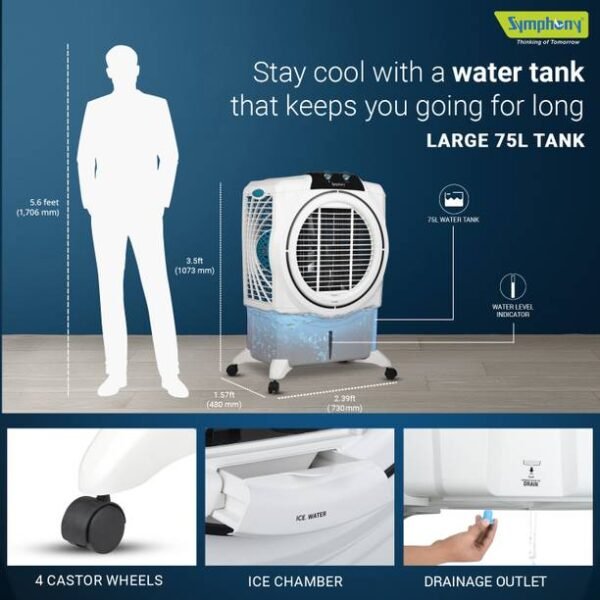 Symphony 75 L Desert Air Cooler
