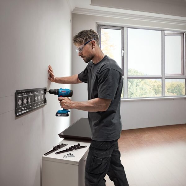 BOSCH GSB 183-Li Cordless Battery Powered Impact Drill/Drivers With 1 Battery | 18 Volts | 1815 RPM | Maximum Power 850 Watts | Item Torque 56 Newton Meters | Blue | 1 Year...